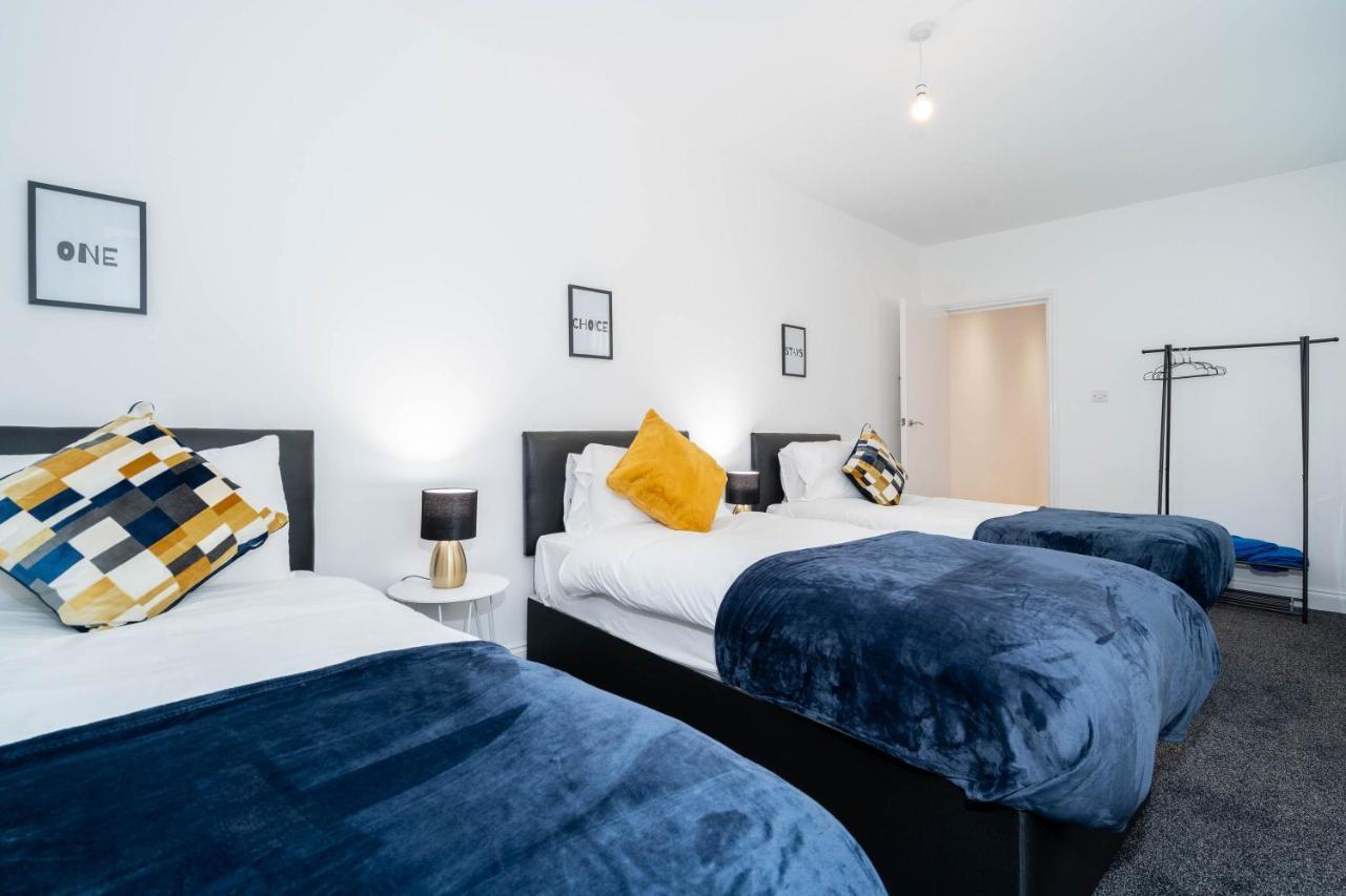 Three Bedroom Apartment- One Choice Stays Serviced Accommodation- Jewellery Quarter Birmingham Luaran gambar